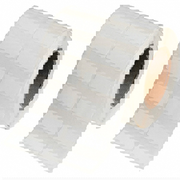 Label Maker Label: White, Polypropylene, 1-1/2